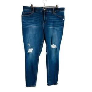 LuLaRoe With Love‎ Womans Sz 38 18 Skinny Jeans Pockets Comfort Waist Stretch